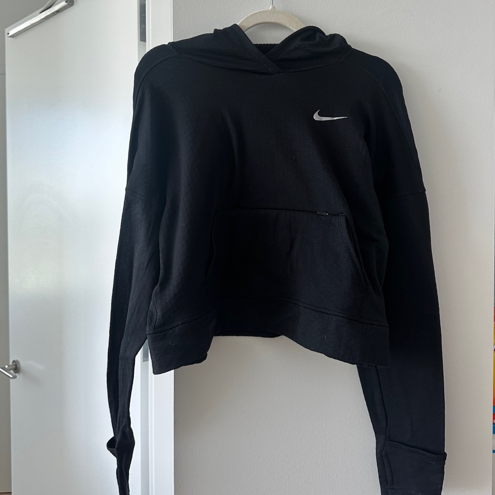 Nike Women's Dri Fit Running Black Pullover Hoodie